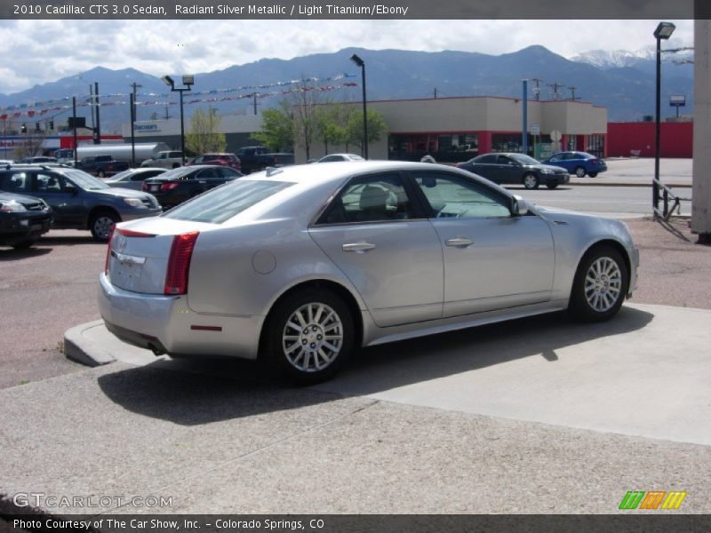 Radiant Silver Metallic / Light Titanium/Ebony 2010 Cadillac CTS 3.0 Sedan