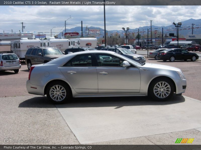 Radiant Silver Metallic / Light Titanium/Ebony 2010 Cadillac CTS 3.0 Sedan