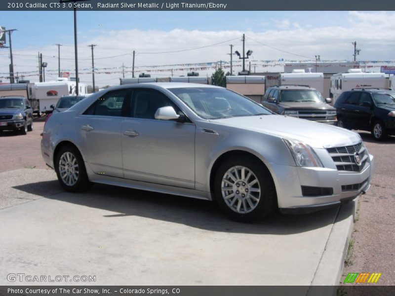 Radiant Silver Metallic / Light Titanium/Ebony 2010 Cadillac CTS 3.0 Sedan