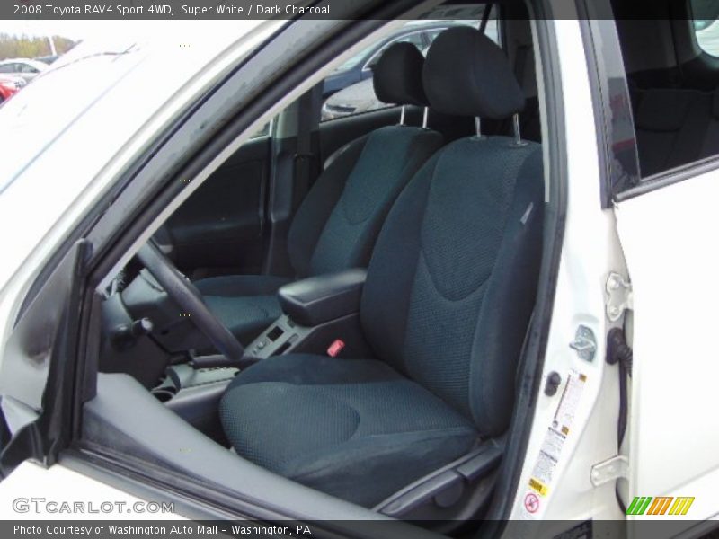 Super White / Dark Charcoal 2008 Toyota RAV4 Sport 4WD