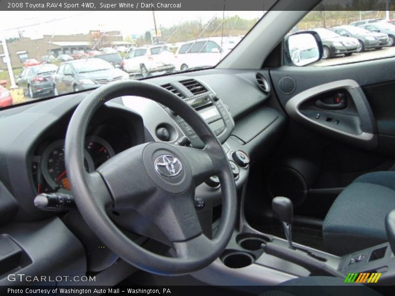Super White / Dark Charcoal 2008 Toyota RAV4 Sport 4WD