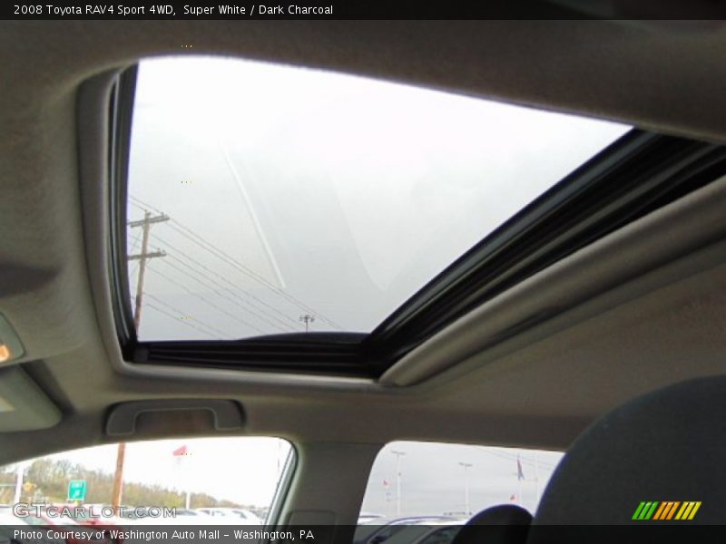 Super White / Dark Charcoal 2008 Toyota RAV4 Sport 4WD
