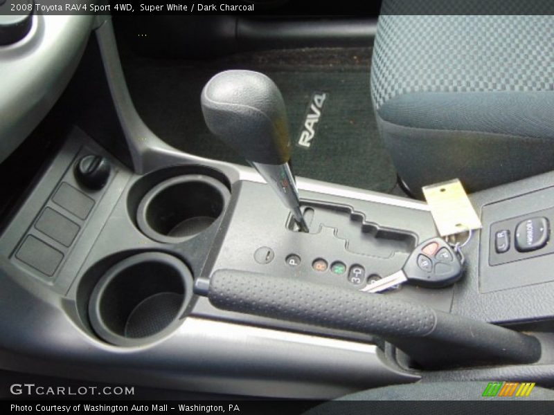 Super White / Dark Charcoal 2008 Toyota RAV4 Sport 4WD