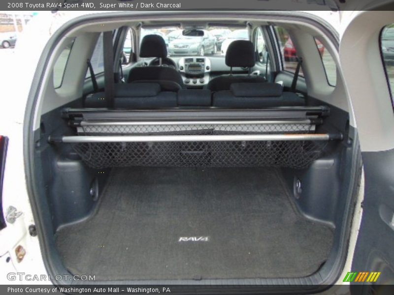 Super White / Dark Charcoal 2008 Toyota RAV4 Sport 4WD