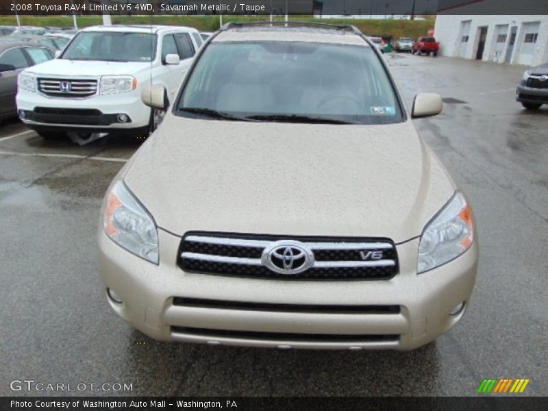 Savannah Metallic / Taupe 2008 Toyota RAV4 Limited V6 4WD