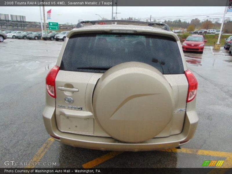 Savannah Metallic / Taupe 2008 Toyota RAV4 Limited V6 4WD