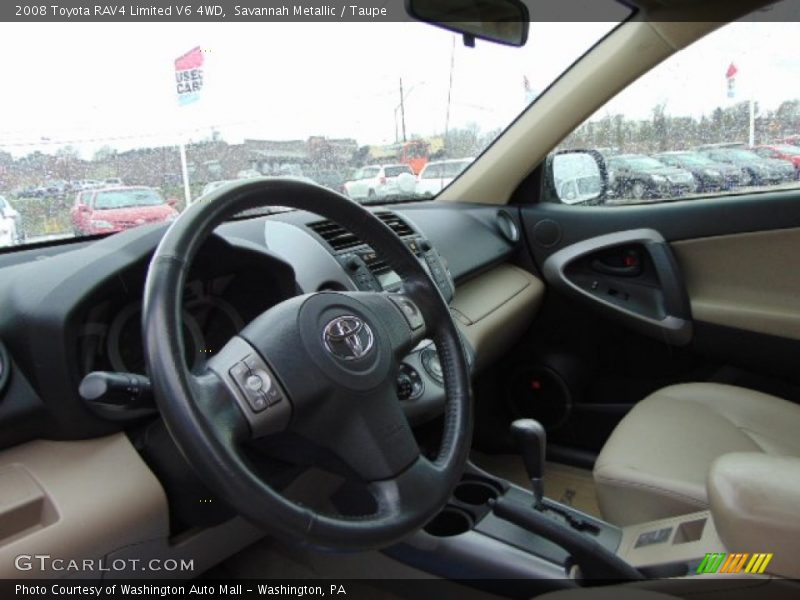 Savannah Metallic / Taupe 2008 Toyota RAV4 Limited V6 4WD