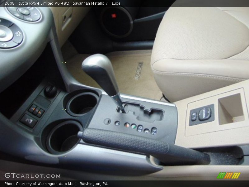 Savannah Metallic / Taupe 2008 Toyota RAV4 Limited V6 4WD