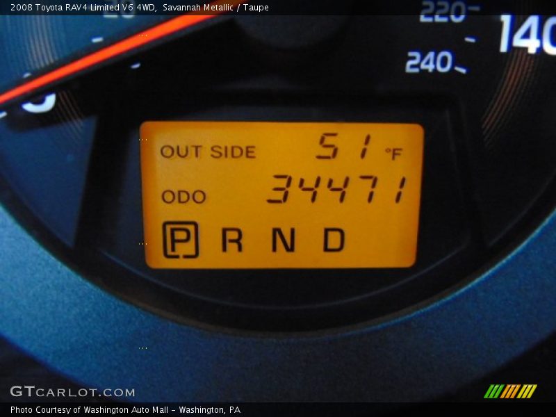 Savannah Metallic / Taupe 2008 Toyota RAV4 Limited V6 4WD