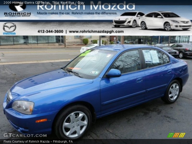 Tidal Wave Blue / Gray 2006 Hyundai Elantra GLS Sedan