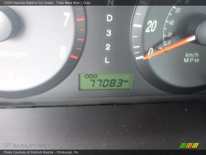 Tidal Wave Blue / Gray 2006 Hyundai Elantra GLS Sedan