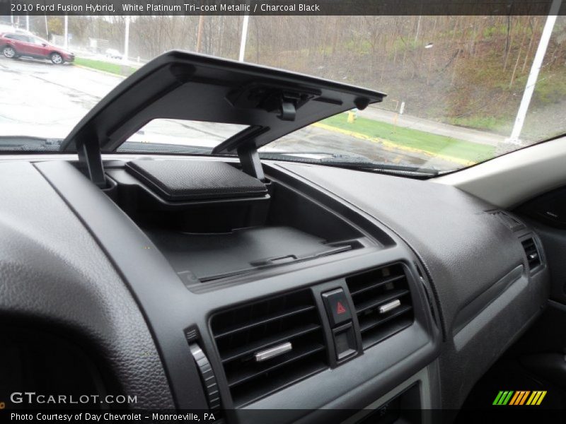 White Platinum Tri-coat Metallic / Charcoal Black 2010 Ford Fusion Hybrid