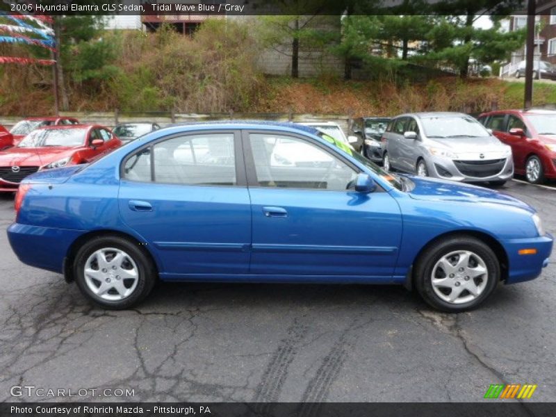Tidal Wave Blue / Gray 2006 Hyundai Elantra GLS Sedan