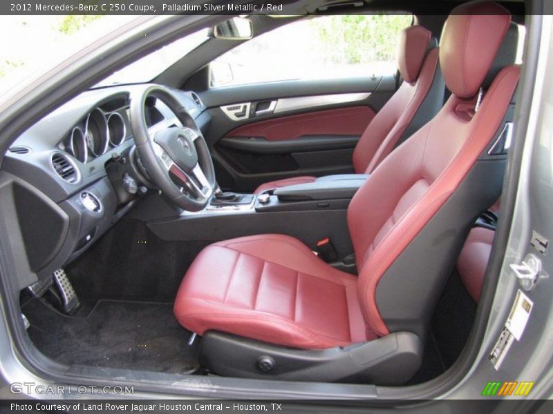  2012 C 250 Coupe Red Interior