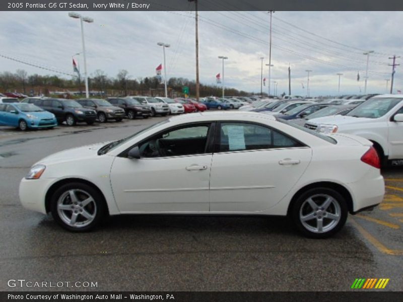 Ivory White / Ebony 2005 Pontiac G6 GT Sedan