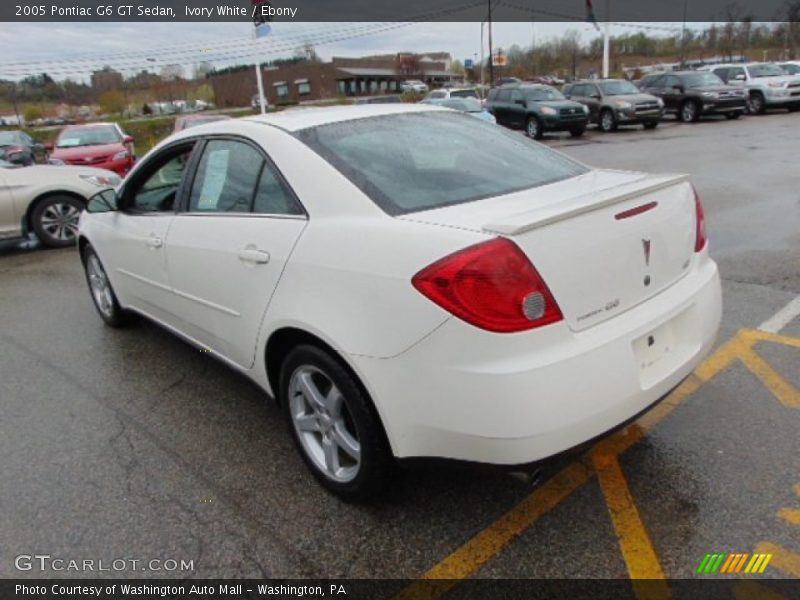 Ivory White / Ebony 2005 Pontiac G6 GT Sedan