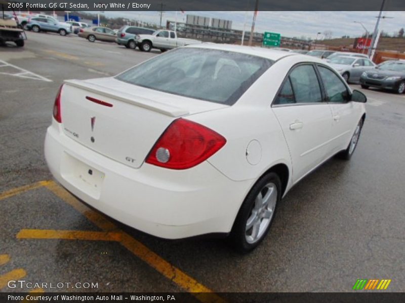 Ivory White / Ebony 2005 Pontiac G6 GT Sedan