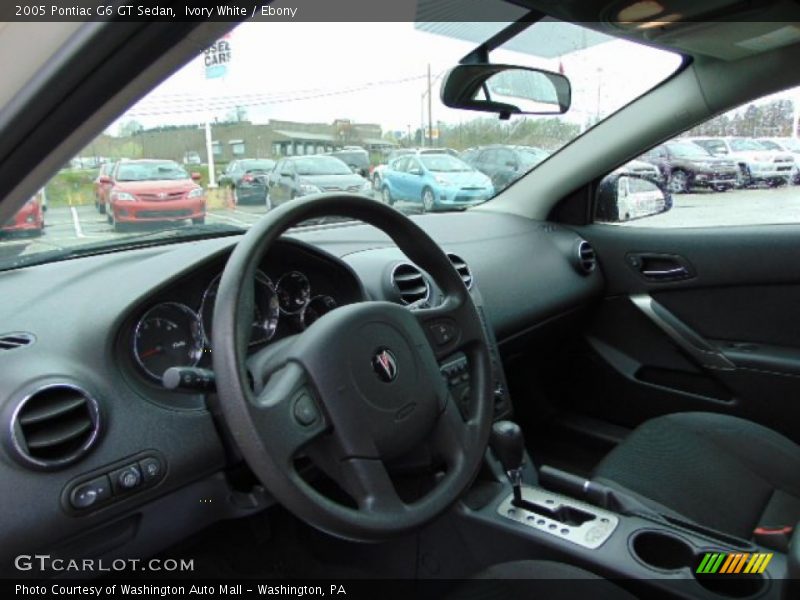 Ivory White / Ebony 2005 Pontiac G6 GT Sedan