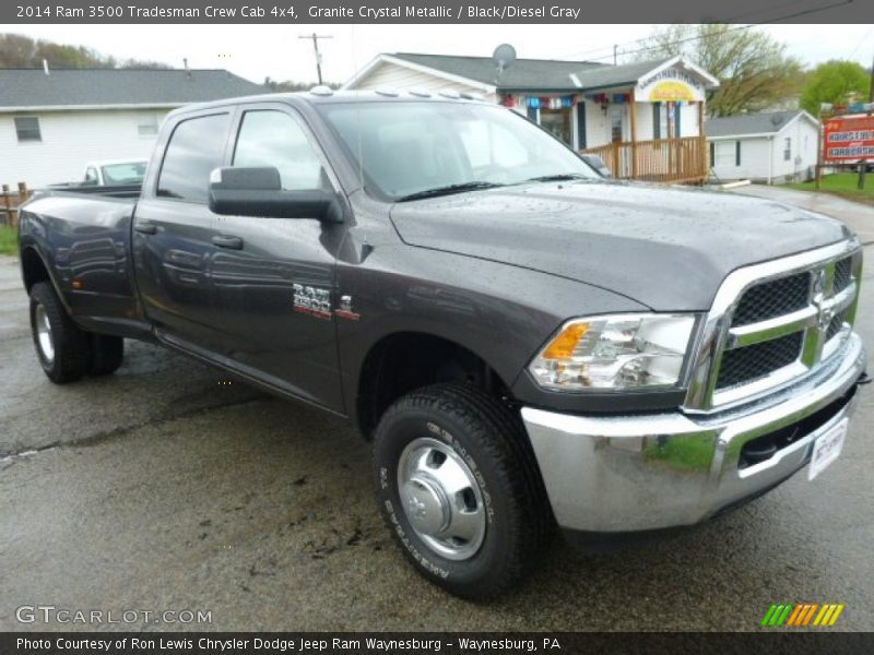 Granite Crystal Metallic / Black/Diesel Gray 2014 Ram 3500 Tradesman Crew Cab 4x4