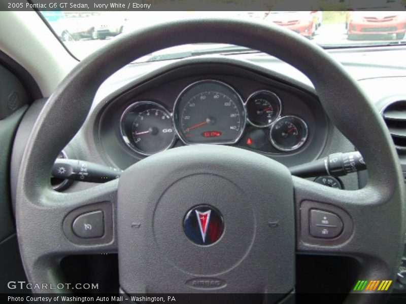 Ivory White / Ebony 2005 Pontiac G6 GT Sedan