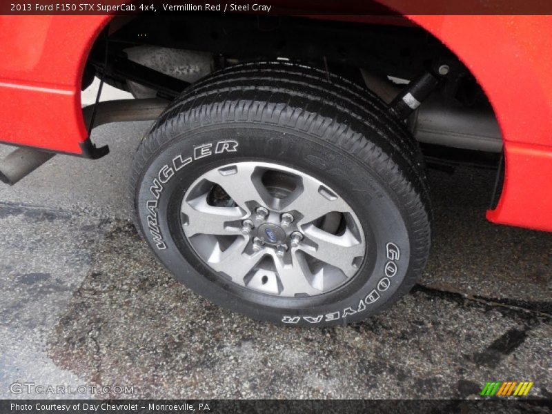 Vermillion Red / Steel Gray 2013 Ford F150 STX SuperCab 4x4