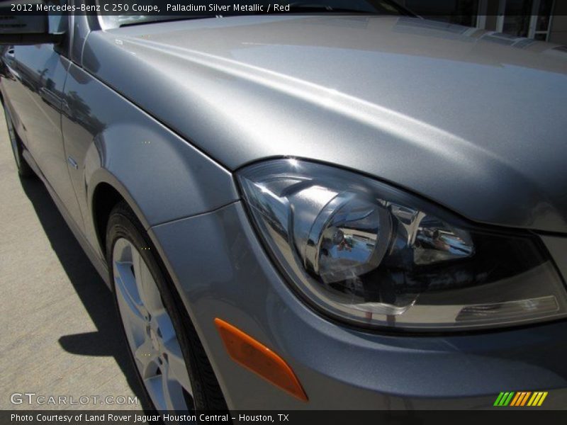 Palladium Silver Metallic / Red 2012 Mercedes-Benz C 250 Coupe