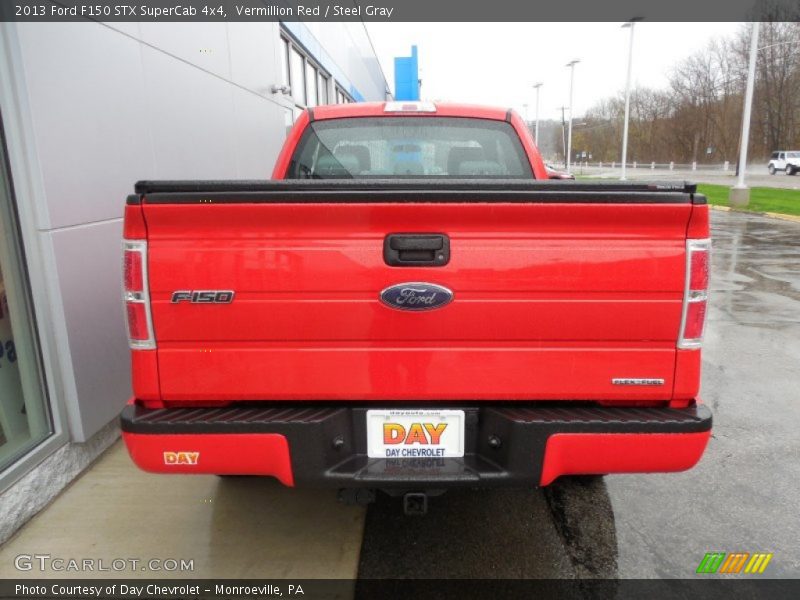 Vermillion Red / Steel Gray 2013 Ford F150 STX SuperCab 4x4