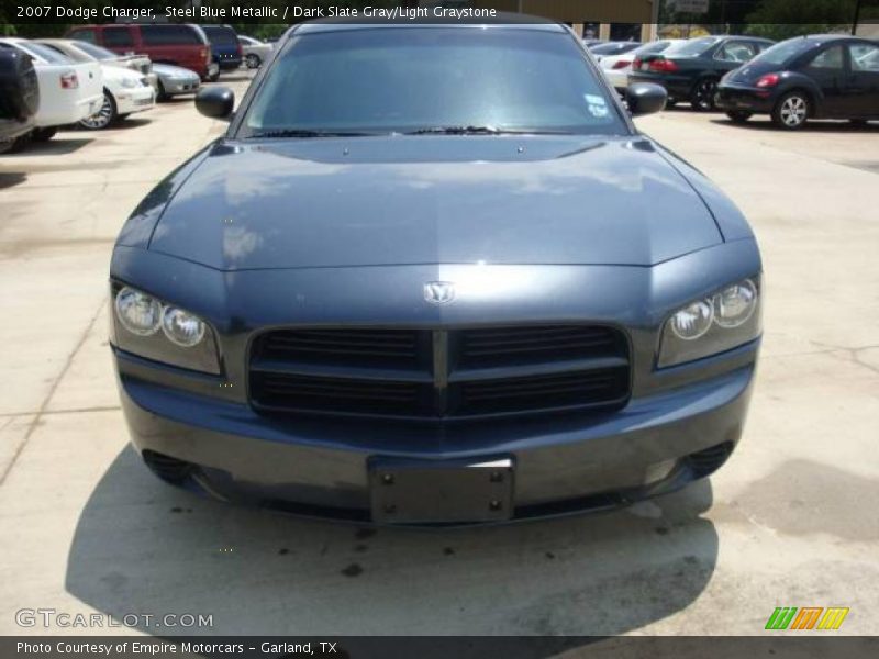 Steel Blue Metallic / Dark Slate Gray/Light Graystone 2007 Dodge Charger