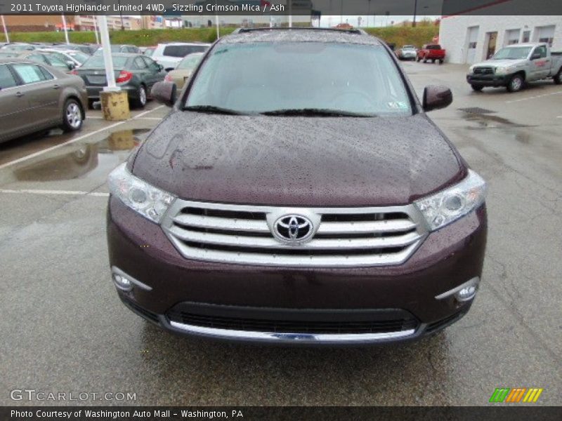 Sizzling Crimson Mica / Ash 2011 Toyota Highlander Limited 4WD
