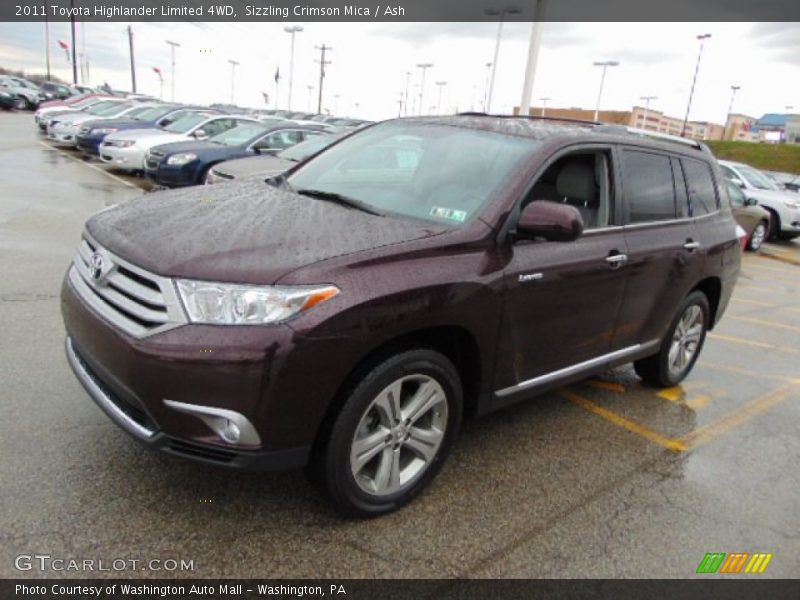 Sizzling Crimson Mica / Ash 2011 Toyota Highlander Limited 4WD