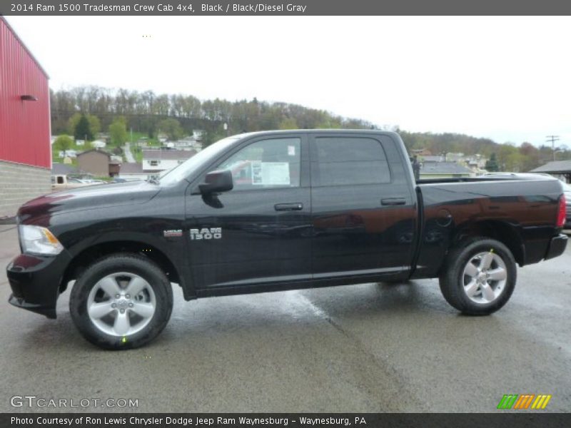 Black / Black/Diesel Gray 2014 Ram 1500 Tradesman Crew Cab 4x4