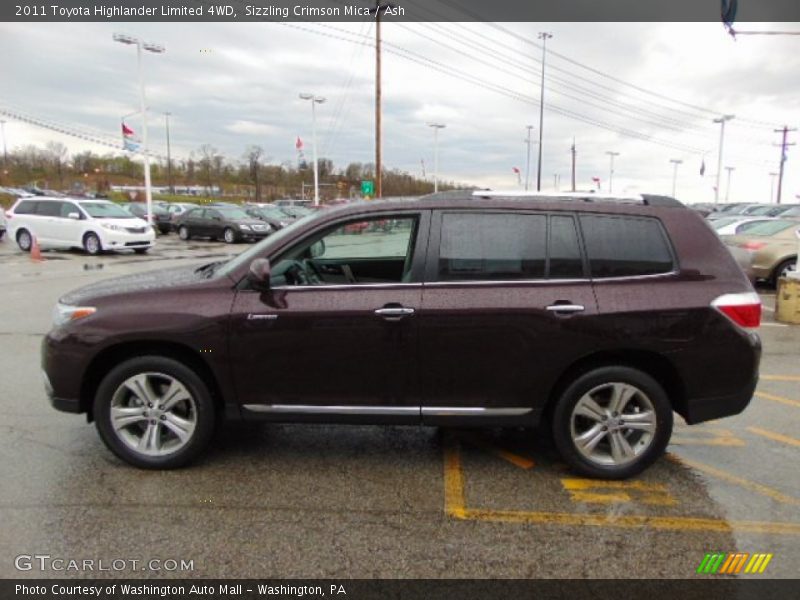 Sizzling Crimson Mica / Ash 2011 Toyota Highlander Limited 4WD