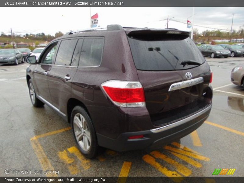 Sizzling Crimson Mica / Ash 2011 Toyota Highlander Limited 4WD