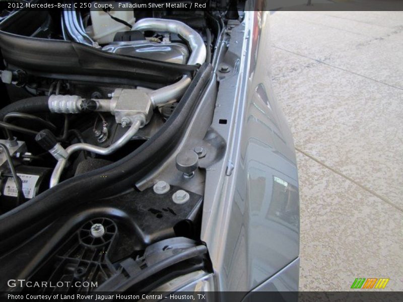Palladium Silver Metallic / Red 2012 Mercedes-Benz C 250 Coupe