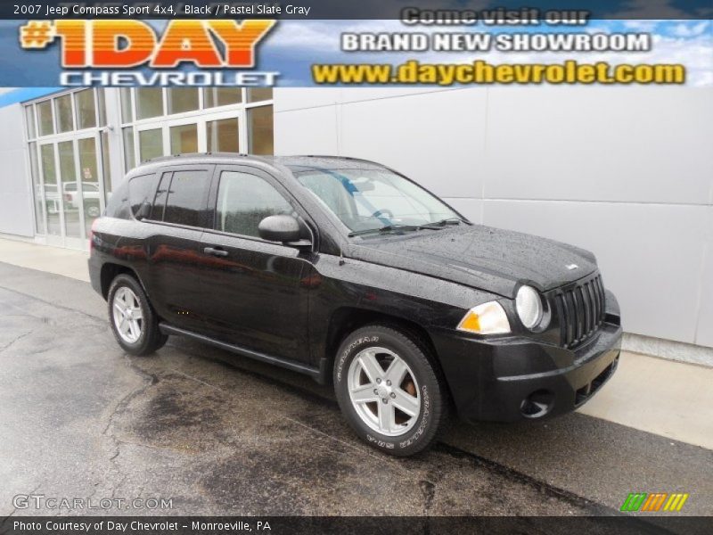 Black / Pastel Slate Gray 2007 Jeep Compass Sport 4x4