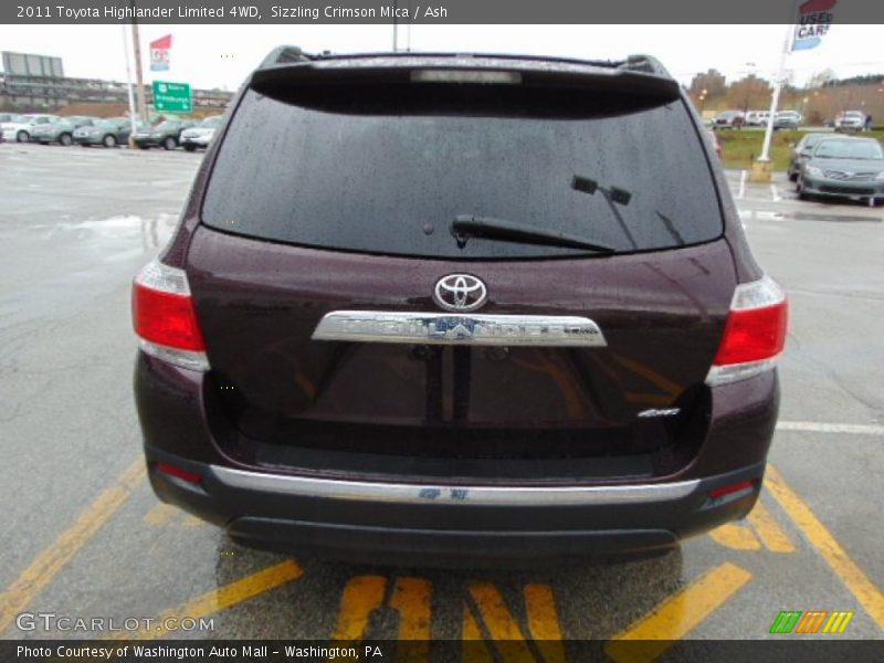 Sizzling Crimson Mica / Ash 2011 Toyota Highlander Limited 4WD