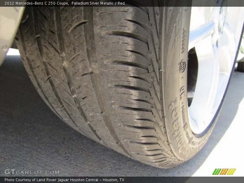 Palladium Silver Metallic / Red 2012 Mercedes-Benz C 250 Coupe
