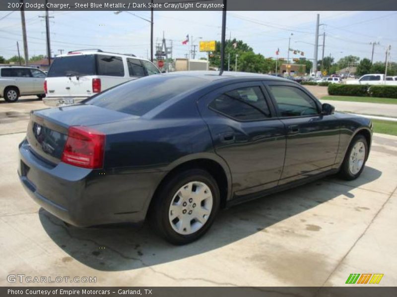 Steel Blue Metallic / Dark Slate Gray/Light Graystone 2007 Dodge Charger