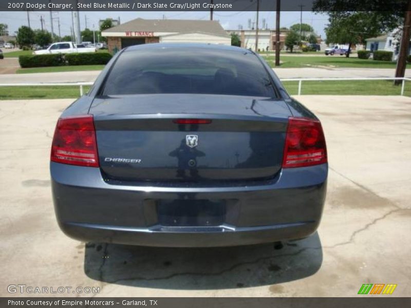 Steel Blue Metallic / Dark Slate Gray/Light Graystone 2007 Dodge Charger