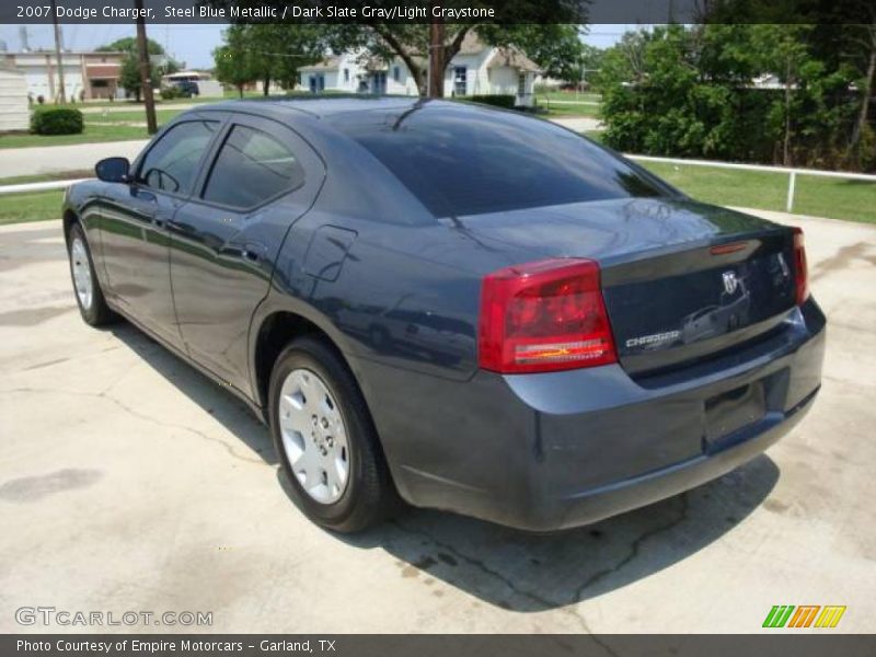 Steel Blue Metallic / Dark Slate Gray/Light Graystone 2007 Dodge Charger