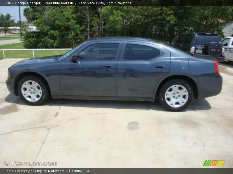Steel Blue Metallic / Dark Slate Gray/Light Graystone 2007 Dodge Charger