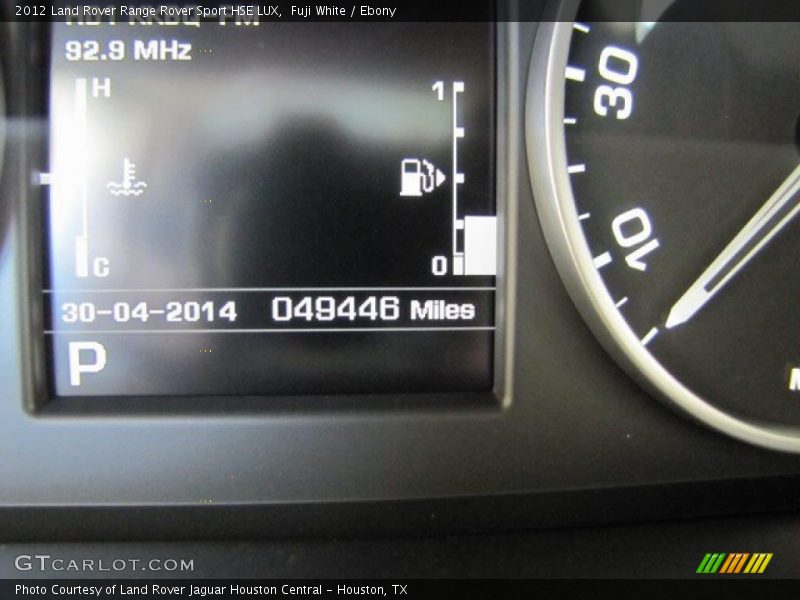 Fuji White / Ebony 2012 Land Rover Range Rover Sport HSE LUX