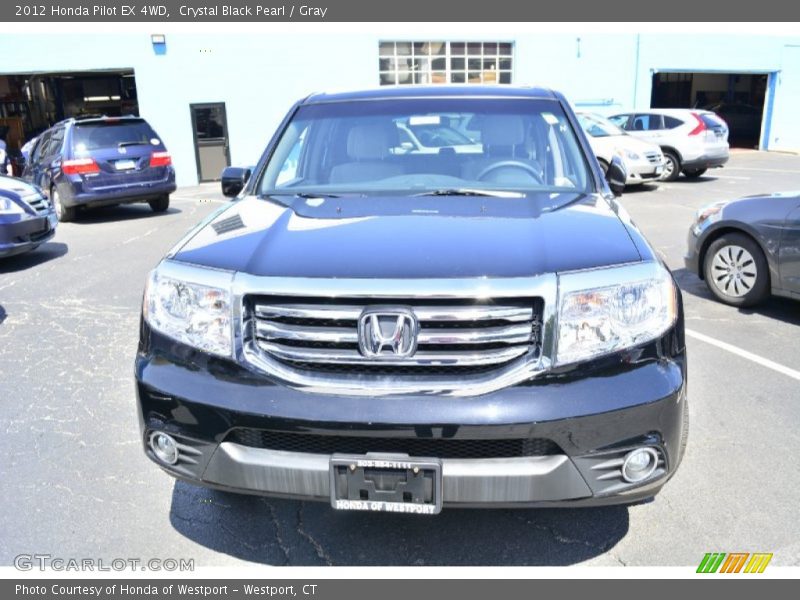 Crystal Black Pearl / Gray 2012 Honda Pilot EX 4WD