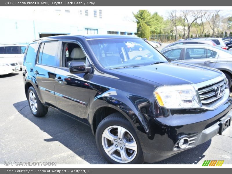 Crystal Black Pearl / Gray 2012 Honda Pilot EX 4WD