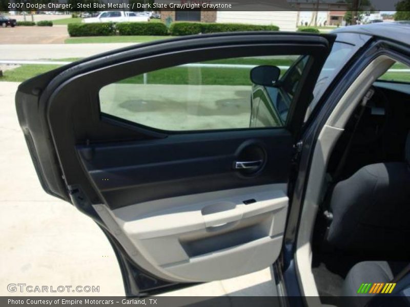 Steel Blue Metallic / Dark Slate Gray/Light Graystone 2007 Dodge Charger