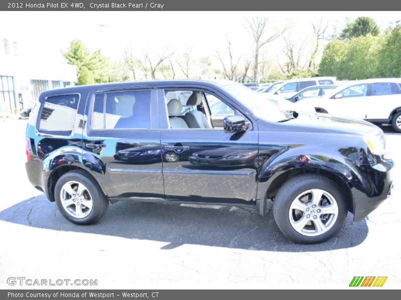 Crystal Black Pearl / Gray 2012 Honda Pilot EX 4WD