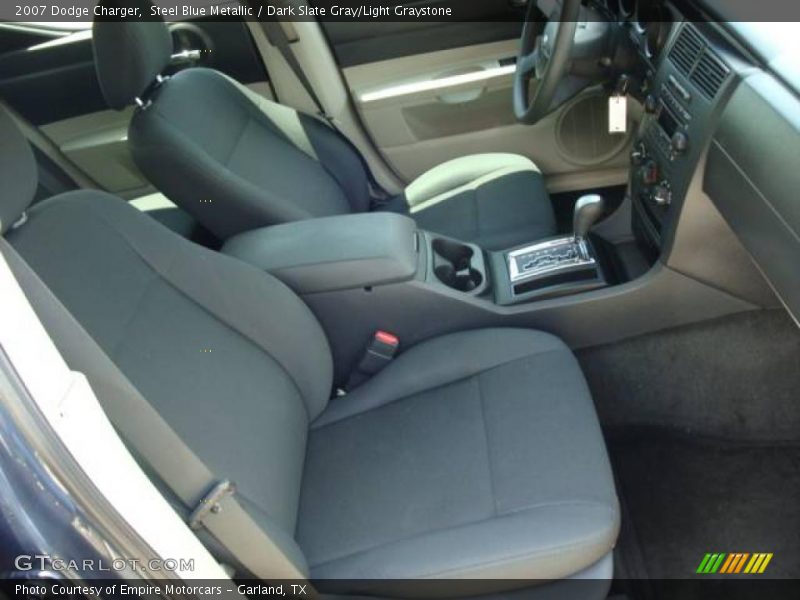 Steel Blue Metallic / Dark Slate Gray/Light Graystone 2007 Dodge Charger