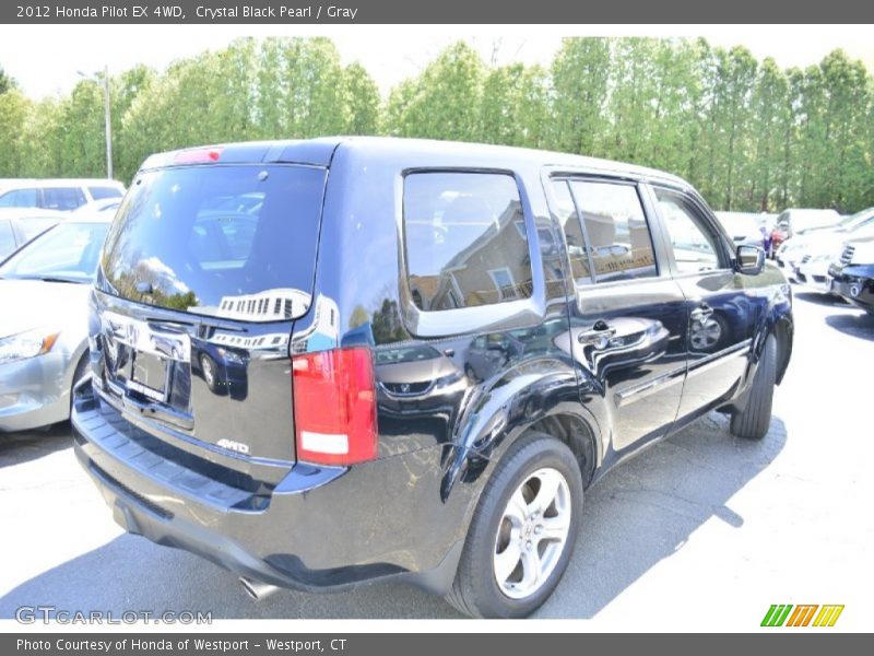 Crystal Black Pearl / Gray 2012 Honda Pilot EX 4WD