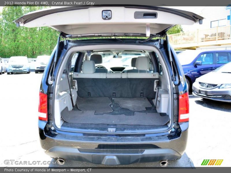 Crystal Black Pearl / Gray 2012 Honda Pilot EX 4WD