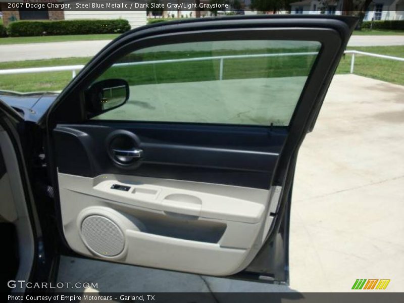 Steel Blue Metallic / Dark Slate Gray/Light Graystone 2007 Dodge Charger